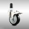 Service Caster 4 Inch 316SS Black Poly Swivel 1-1/4 Inch Expanding Stem Caster Lock Brake SCC SCC-SS316TTLEX20S414-PPUB-BLK-114 - alternate 1